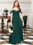 Bria A-Line Off-the-Shoulder Floor-Length Chiffon Junior Bridesmaid Dress With Cascading Ruffles BF2P0013635