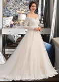 LuLu Ball-Gown/Princess Chapel Train Tulle Lace Wedding Dress BF2P0013704