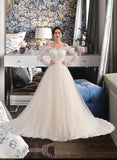 LuLu Ball-Gown/Princess Chapel Train Tulle Lace Wedding Dress BF2P0013704