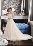 LuLu Ball-Gown/Princess Chapel Train Tulle Lace Wedding Dress BF2P0013704