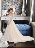 LuLu Ball-Gown/Princess Chapel Train Tulle Lace Wedding Dress BF2P0013704