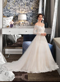 LuLu Ball-Gown/Princess Chapel Train Tulle Lace Wedding Dress BF2P0013704