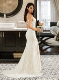 Mildred Trumpet/Mermaid V-neck Court Train Wedding Dress BF2P0013725