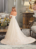 Annabella Ball-Gown/Princess Chapel Train Tulle Lace Wedding Dress With Sequins BF2P0013726