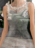 Guadalupe Ball-Gown/Princess Scoop Neck Court Train Tulle Wedding Dress With Beading Sequins BF2P0013730