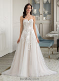 Nancy Ball-Gown/Princess Sweetheart Court Train Tulle Wedding Dress BF2P0013732