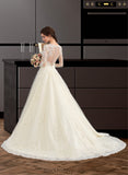 Daniella Ball-Gown/Princess Illusion Court Train Tulle Lace Wedding Dress BF2P0013750