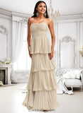 Azaria A-line Sweetheart Floor-Length Chiffon Bridesmaid Dress BF2P0025762