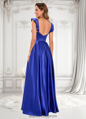 Brooklyn Ball-Gown/Princess Sweetheart Floor-Length Satin Prom Dresses BF2P0025859