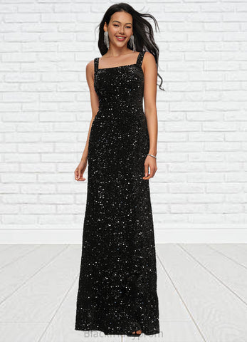 Leia Sheath/Column Scoop Floor-Length Sequin Prom Dresses BF2P0022228