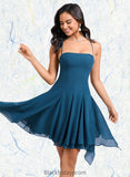 Jade A-line Straight Asymmetrical Chiffon Homecoming Dress BF2P0025721