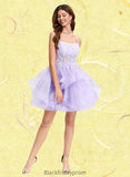 Silvia Ball-Gown/Princess Sweetheart Short Tulle Homecoming Dress BF2P0025677