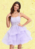 Silvia Ball-Gown/Princess Sweetheart Short Tulle Homecoming Dress BF2P0025677