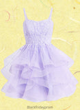 Silvia Ball-Gown/Princess Sweetheart Short Tulle Homecoming Dress BF2P0025677