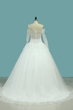 2024 Hot Wedding Dresses Sweetheart Ball Gown Tulle With Applique