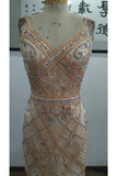 New Arrival Homecoming Dresses Spaghetti Straps Short/Mini Chiffon With Full Beads