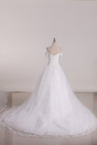 2024 Wedding Dresses Ball Gown Off The Shoulder Tulle With Applique