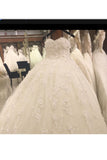 2024 Spaghetti Straps Wedding Dresses A Line Tulle With Applique