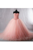 2024 Quinceanera Dresses Ball Gown Sweetheart Beaded Bodice Tulle