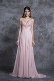 2024 New Arrival Prom Dresses A Line Sweetheart Sweep/Brush Chiffon With Beading