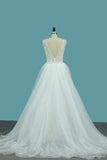 2024 Lace V Neck Wedding Dresses Mermaid With Sash Court Train