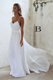 Boho Beach Wedding Dresses Sexy Open Backs Lace White Wedding Gown