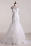 2024 Vintage Wedding Dresses Sweetheart Mermaid/Trumpet With Applique