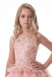 2024 Tulle Scoop With Beads Flower Girl Dresses A Line Sweep Train