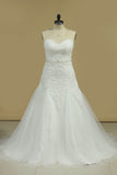 2024 Sweetheart Beaded Waistline With Applique Mermaid Wedding Dresses