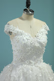 2024 Wedding Dresses Ball Gown Off The Shoulder Tulle With Applique