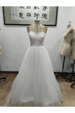 Sweetheart Ball Gown Wedding Dresses Tulle Floor Length With Beading&Appliques