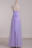 2024 Chiffon With Ruffles Bridesmaid Dresses Sweetheart Floor Length A Line