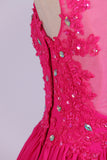 2024 V-Neck A-Line/Princess Prom Dress With Beads & Applique Tulle And Chiffon