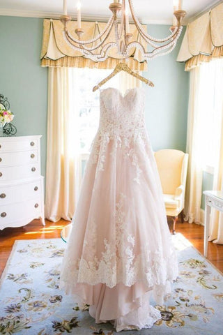 2024 New Arrival Sweetheart Tulle With Applique A Line Wedding Dresses