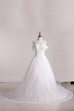 2024 Wedding Dresses Ball Gown Off The Shoulder Tulle With Applique