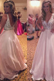 2024 Gorgeous Prom Dresses A-Line Straps With Beadings