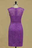 2024 Lace Mother Of The Bride Dresses Sheath Scoop With Sash