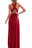 Sexy Variety-Style Elegant V-Neck Pleated Pleated Evening Sleeveless Back Cross Bridesmaid Dresses