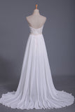 2024 Halter A Line Wedding Dresses Chiffon With Applique