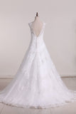 2024 New Style Scoop V Back Sexy Wedding Dress With Sash