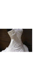 Wedding Dresses Sweetheart Taffeta With Ruffles And Beads Chapel Train