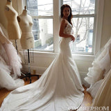 Mermaid Lace Wedding Dresseses V Neck Court Train Bridal Gowns