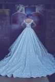 2024 Lace A Line Off The Shoulder Wedding Dresses With Applique Chapel Train