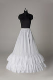 Women Nylon Floor Length 2 Tiers Petticoats P007