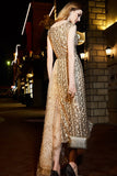 Sparkly Long A-Line Sequin Shiny Beautiful Prom Dresses Evening Dresses