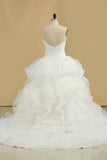 2024 Sweetheart With Applique A Line Wedding Dresses Court Train