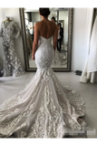 Wedding Dress With Drop Waist And Gorgeous Appliques Mermaid With Court Train Bridal Dress