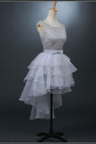 2024 New Arrival Scoop Organza & Lace With Sash A Line Homecoming Dresses