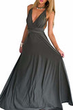 Sexy Variety-Style Elegant V-Neck Pleated Pleated Evening Sleeveless Back Cross Bridesmaid Dresses