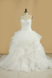 2024 Sweetheart With Applique A Line Wedding Dresses Court Train